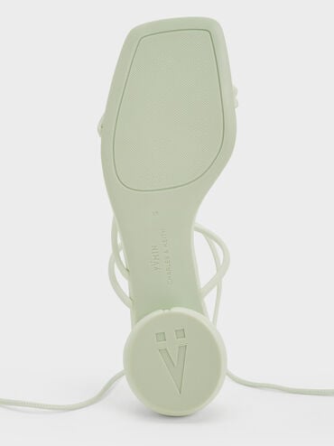 Strappy Tie-Around Sandals, Mint Sorbet, hi-res