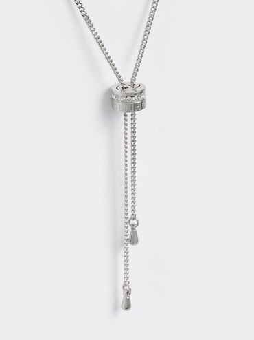 Gabine Swarovski Crystal Necklace, Silver, hi-res