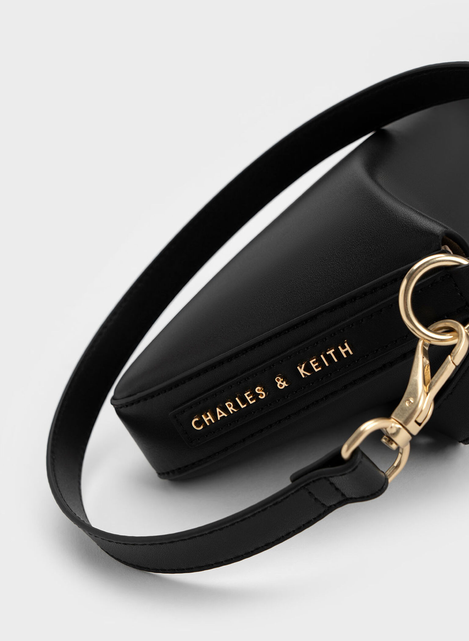 Catena Chain-Handle Bag, Black, hi-res