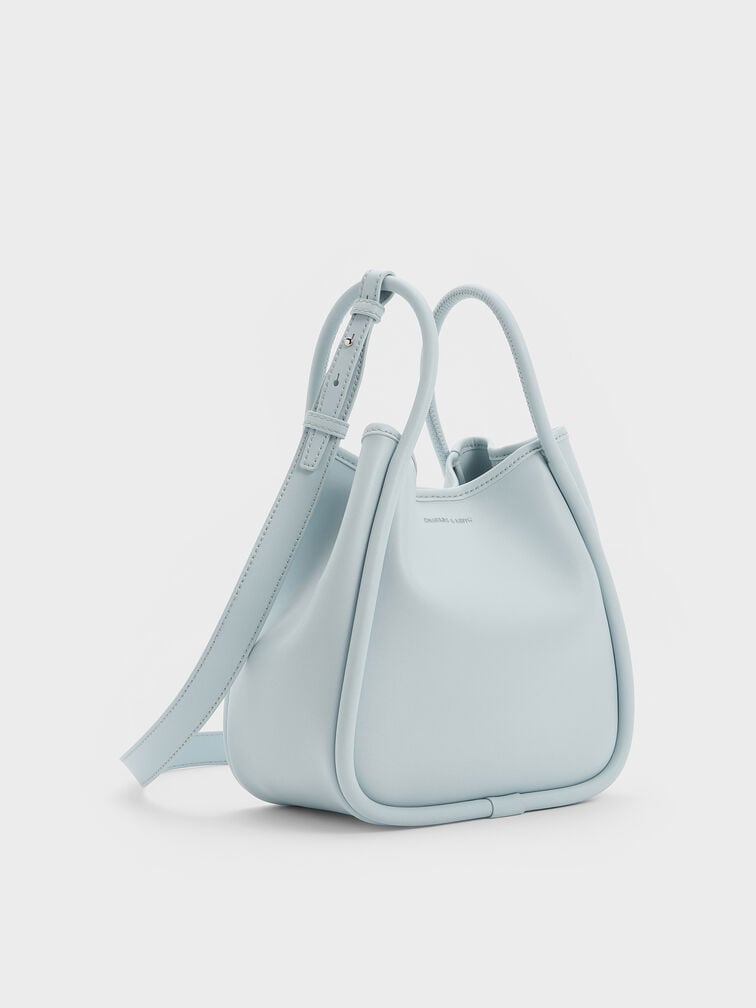 Mini Lyla Tubular Tote Bag, Sea Salt Blue, hi-res
