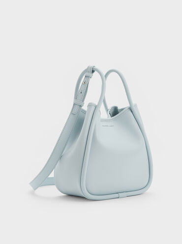Mini Lyla Tubular Tote Bag, Sea Salt Blue, hi-res