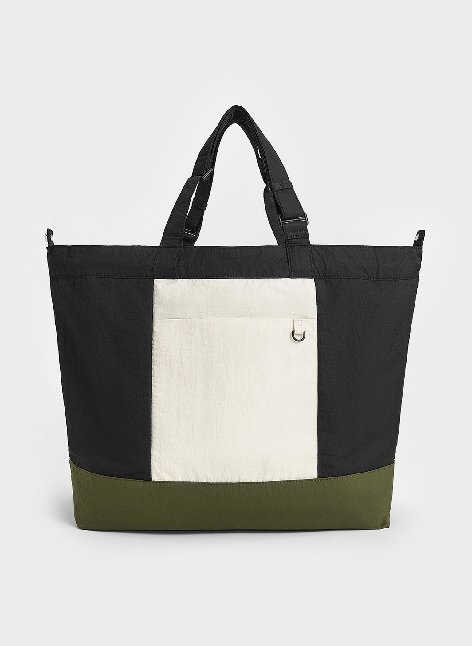 Terra Nylon Reversible Tote Bag, Noir, hi-res