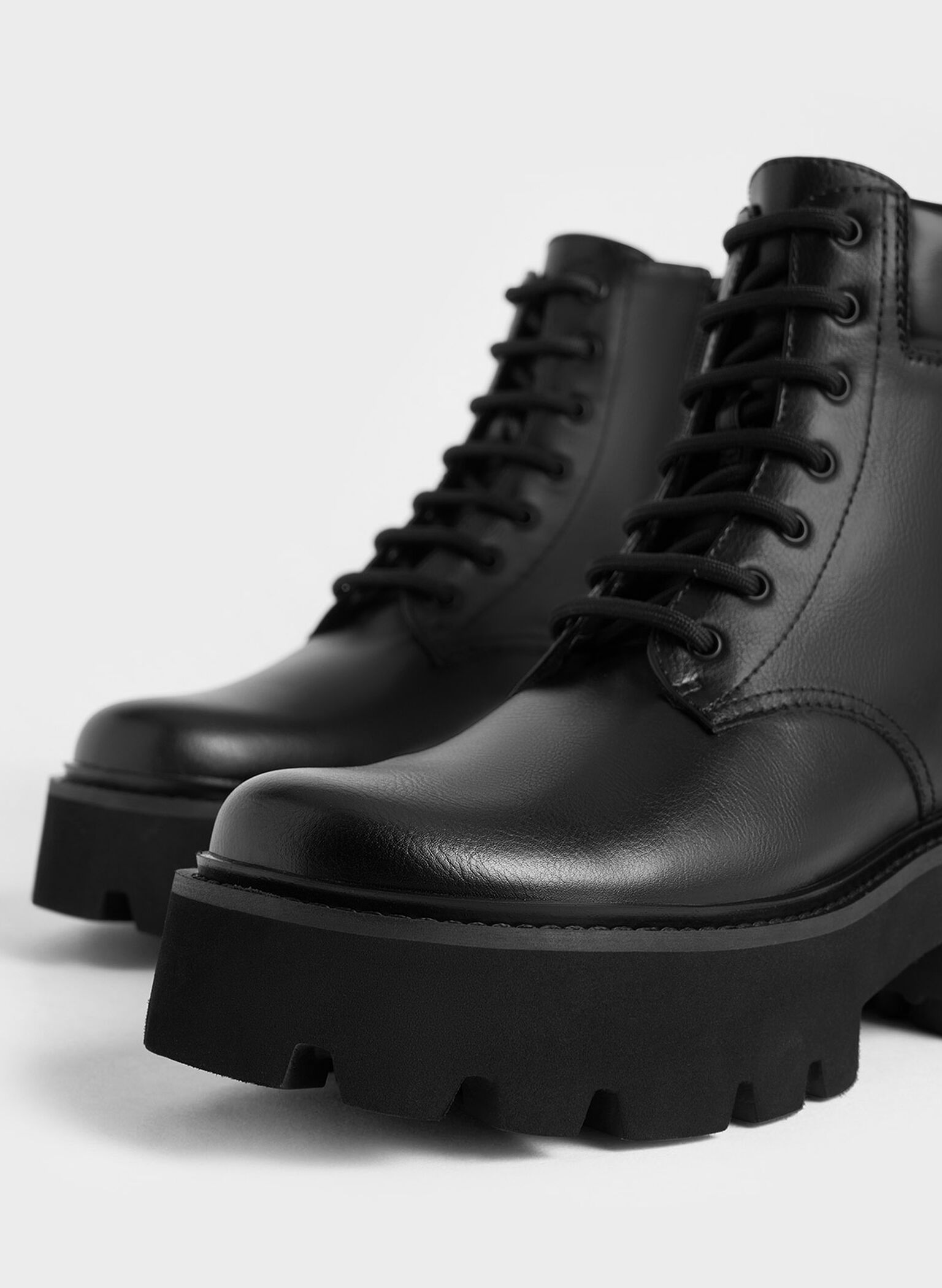 Ripley Ridged Sole Ankle Boots, Black2, hi-res