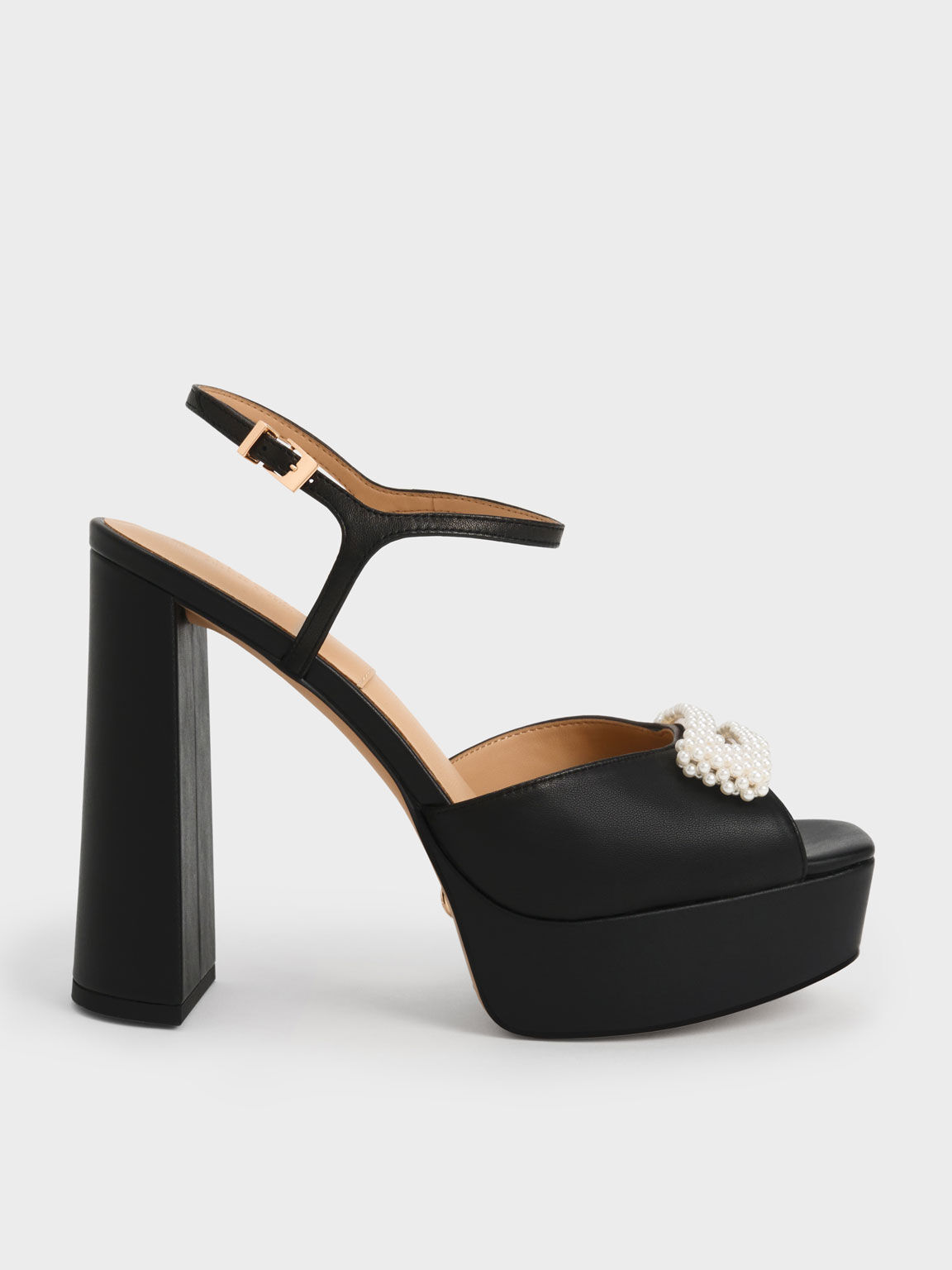 Diamante Strap Double Sole Platform High Heel | Boohoo UK