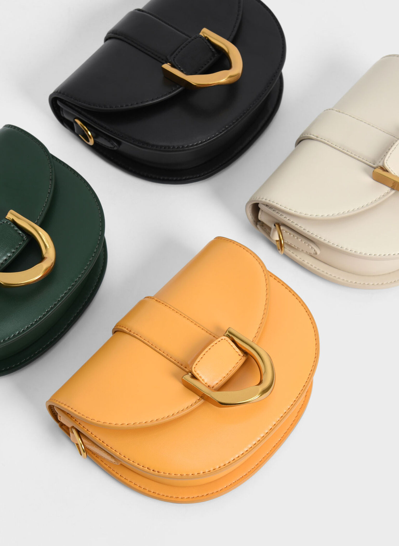 Mini Gabine Saddle Bag, Cream, hi-res