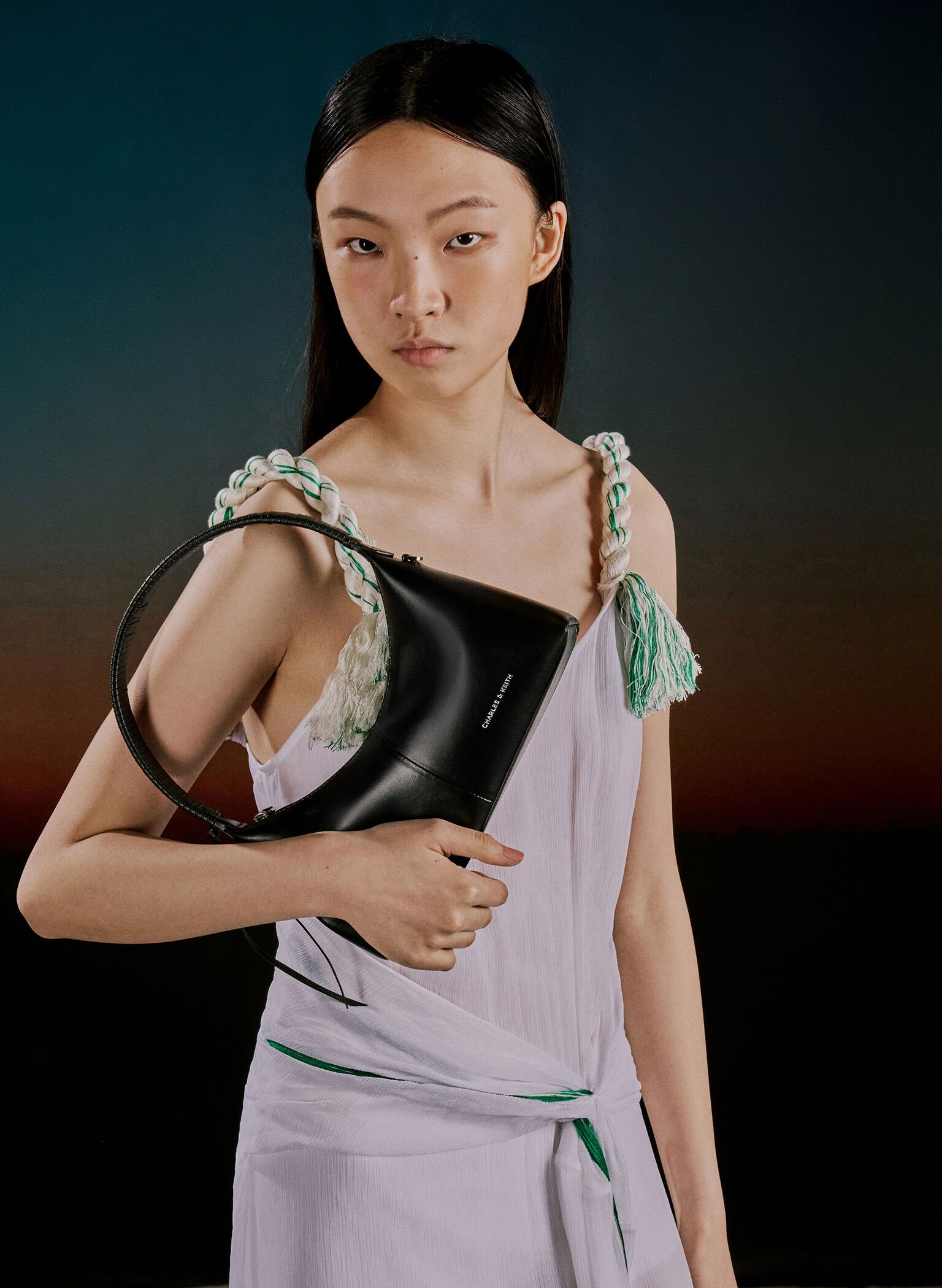 Simone Shoulder Bag, Noir, hi-res