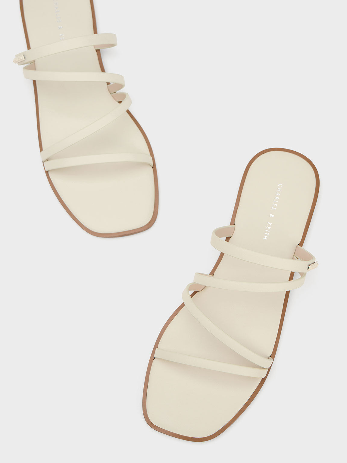 Strappy online slide sandals