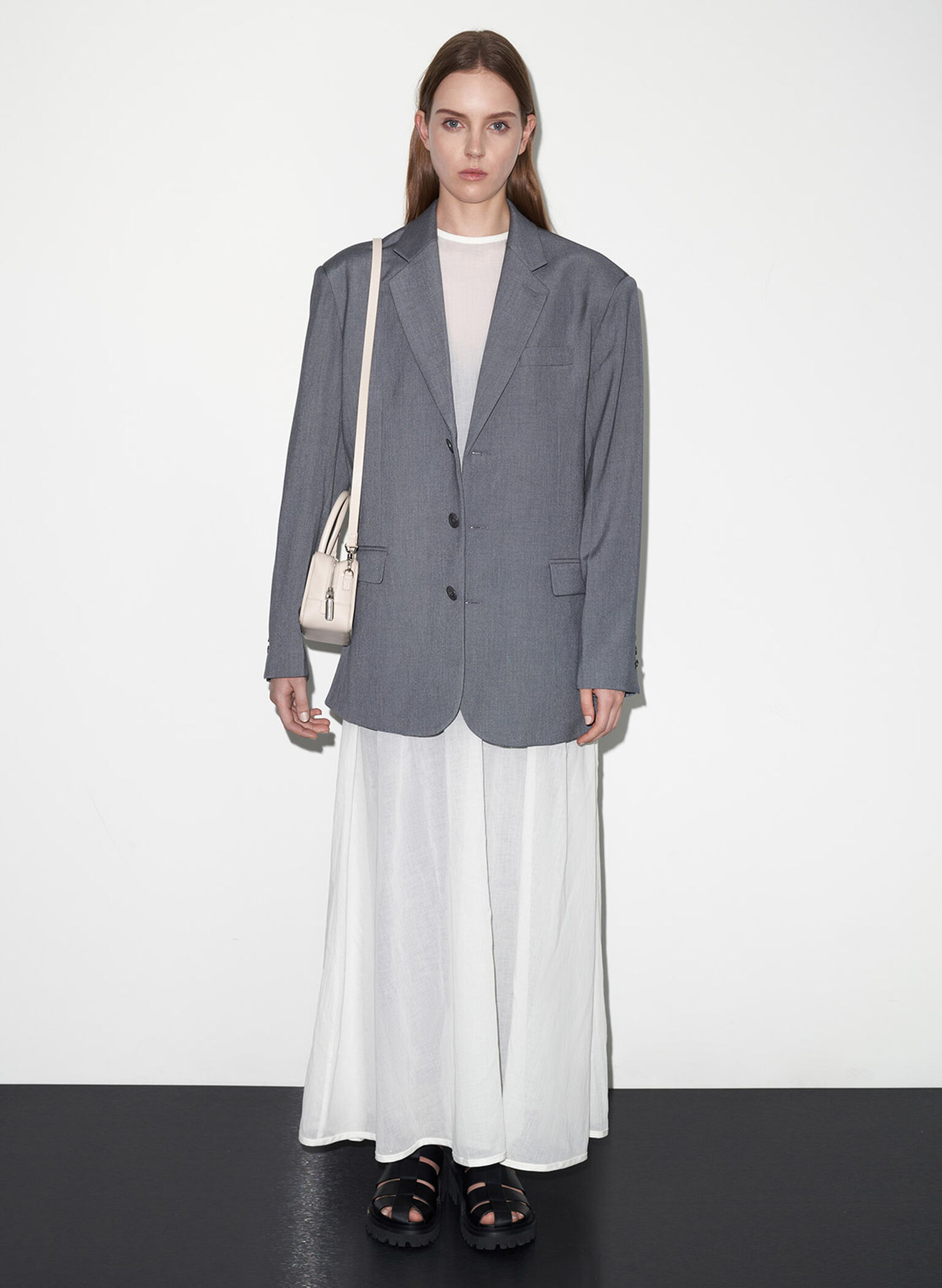 Perline Elongated Top Handle Bag, Oat, hi-res