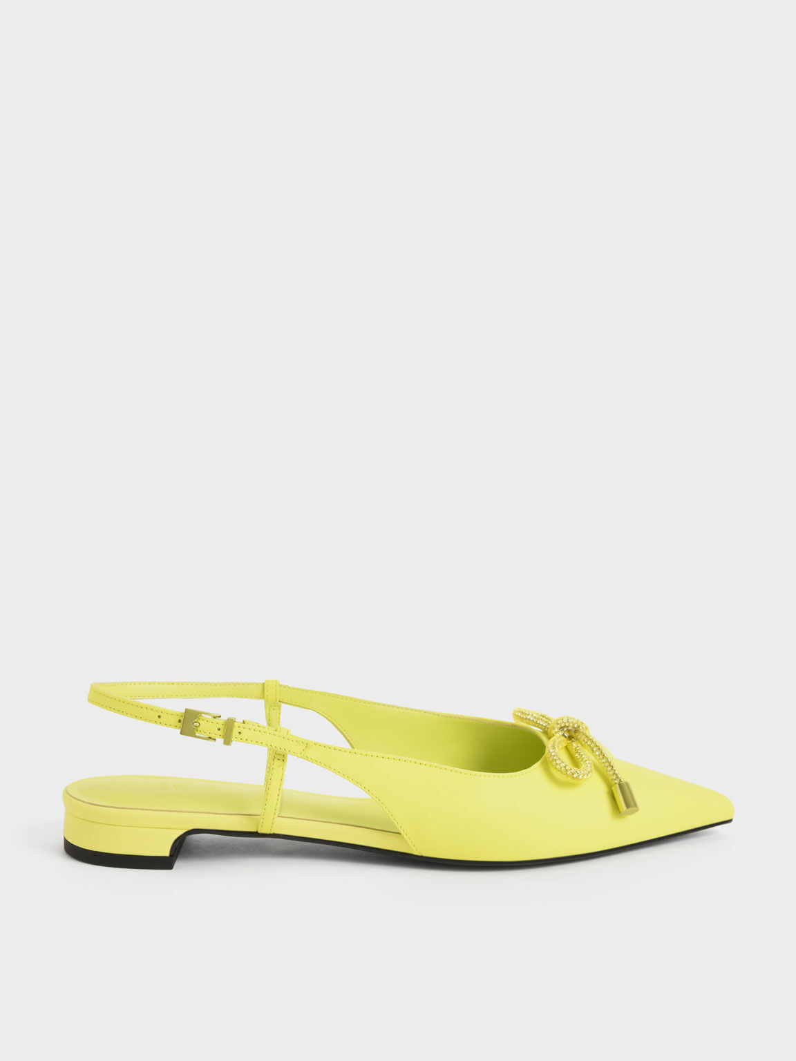 Yellow heels with bow discount