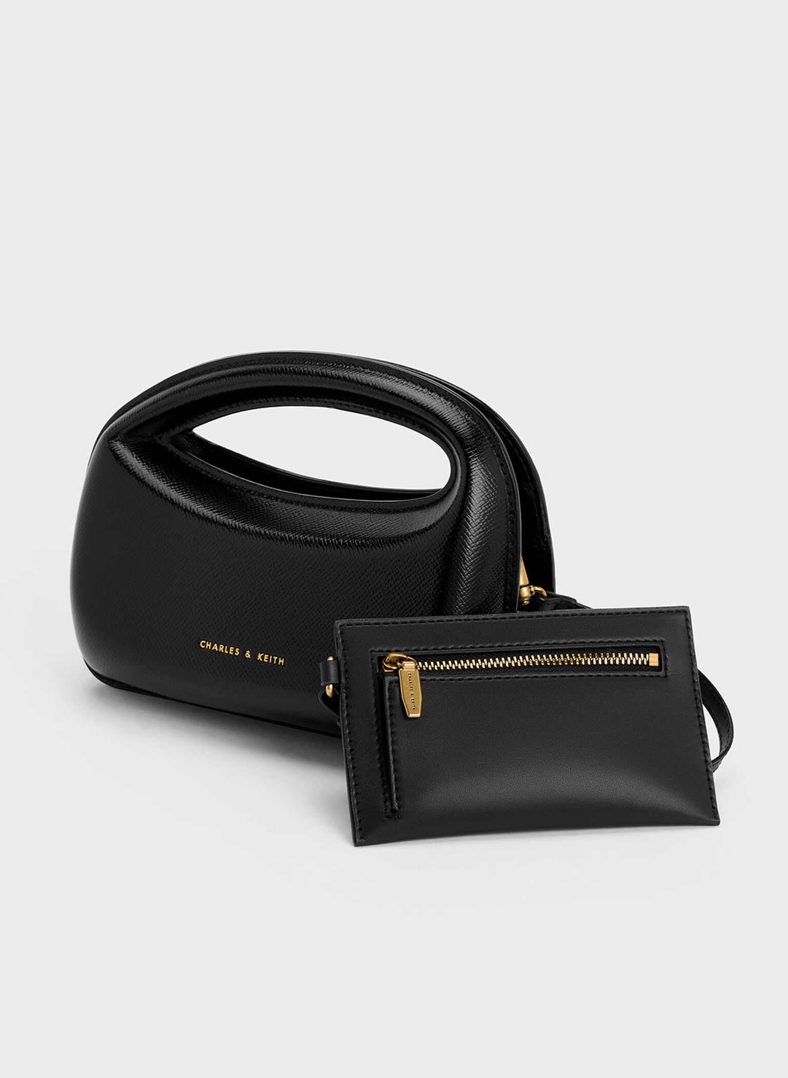 Mini Cocoon Top Handle Bag, Noir, hi-res