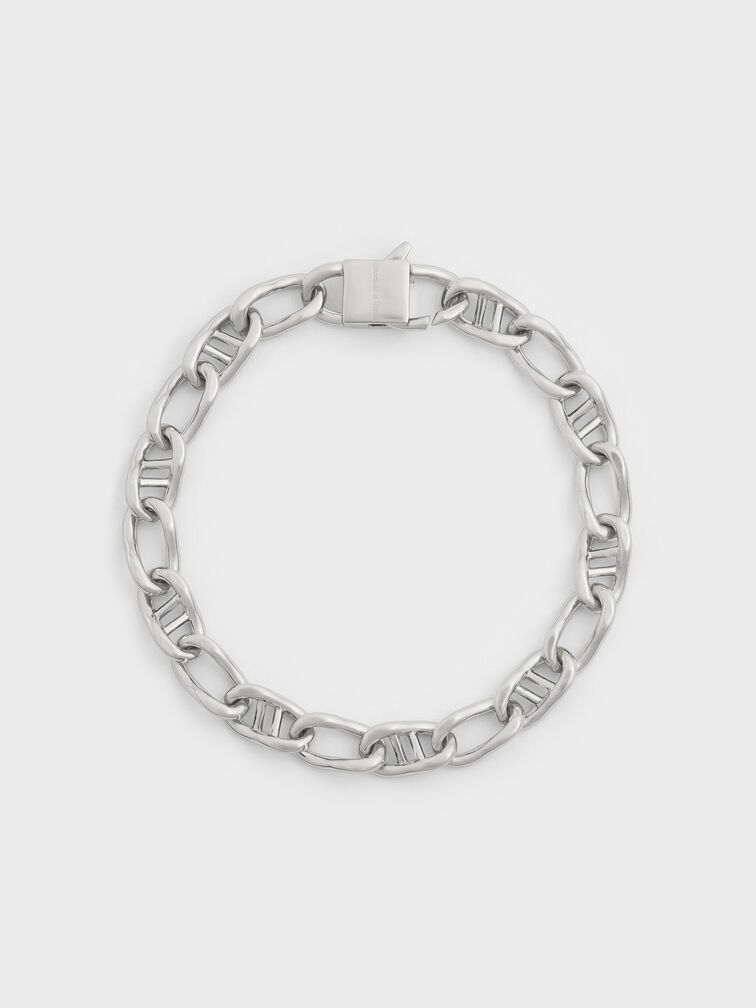 Nyra Mixed-Link Chain Bracelet, Silver, hi-res