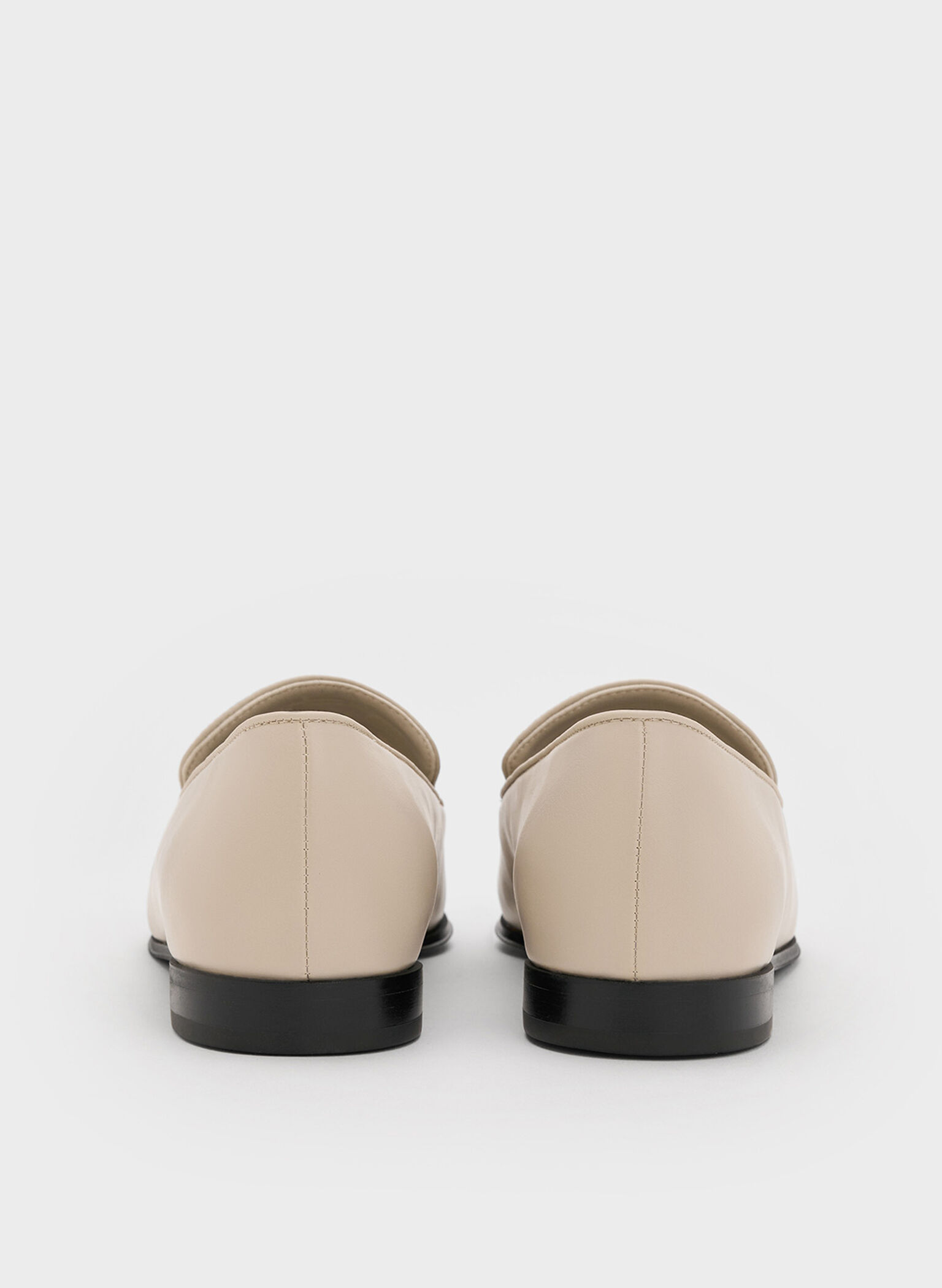 Leslie Metallic-Accent Loafers, Beige, hi-res