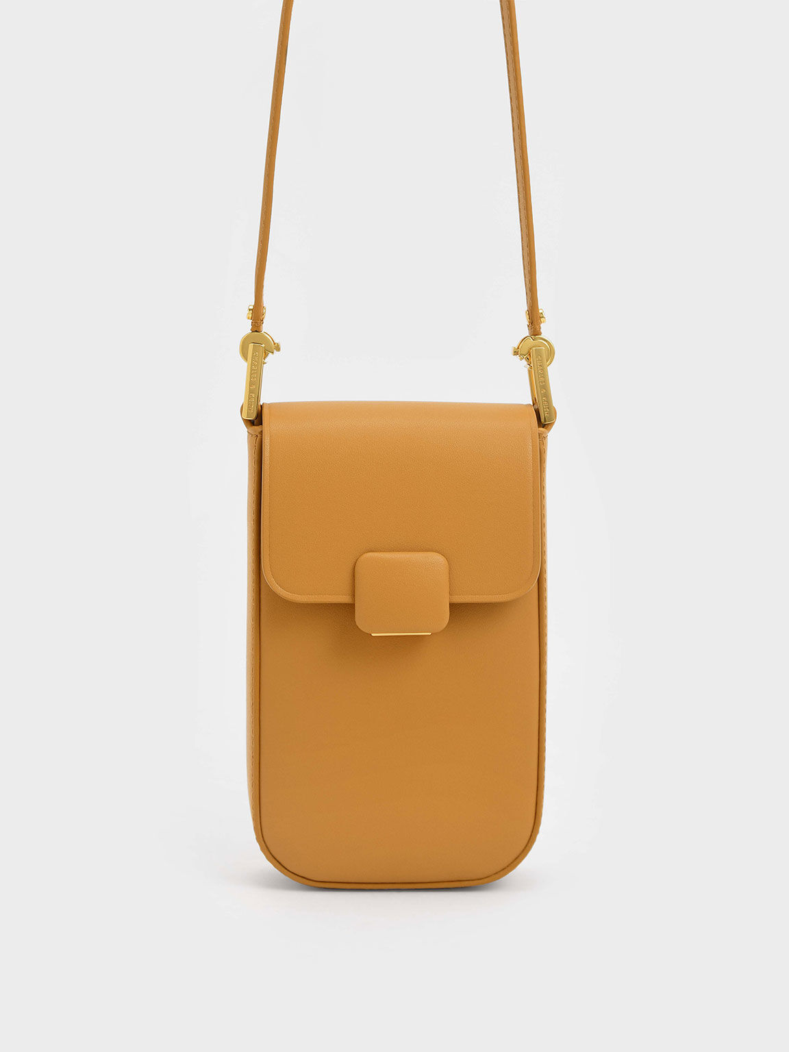 Koa Elongated Wristlet Bag, Orange, hi-res