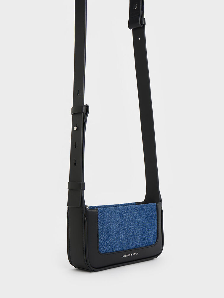 Daylla Denim Shoulder Bag, Denim Blue, hi-res