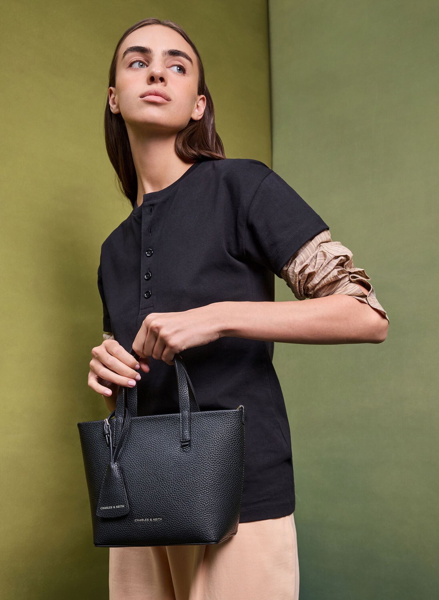 Mini Beryl Tote Bag, Noir, hi-res