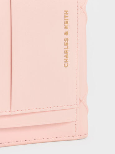 Eleni Quilted Wallet, Light Pink, hi-res