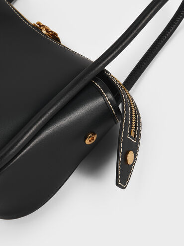 Lyla Shoulder Bag, Black, hi-res