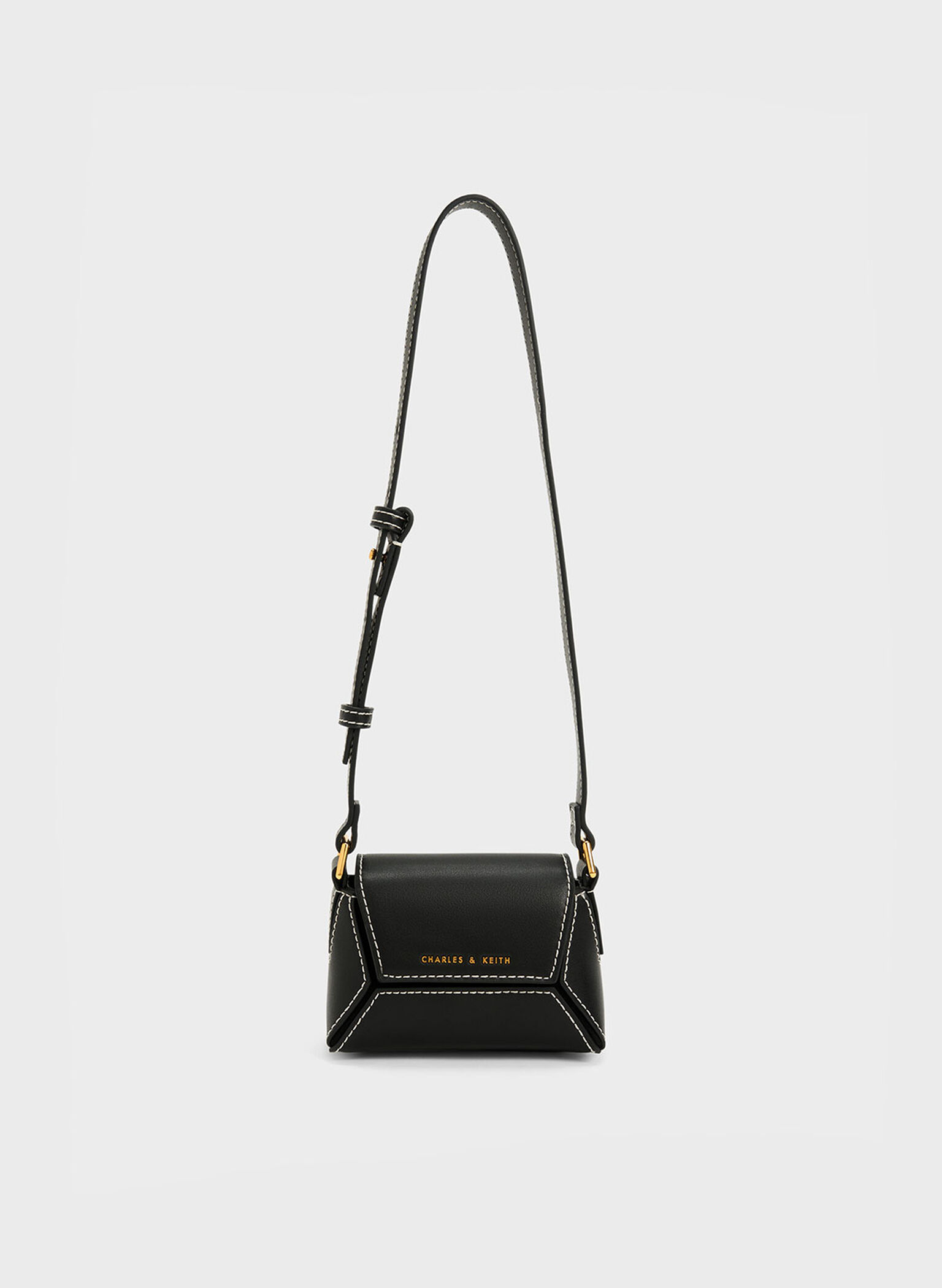 Nasrin Geometric Mini Bag, Black, hi-res
