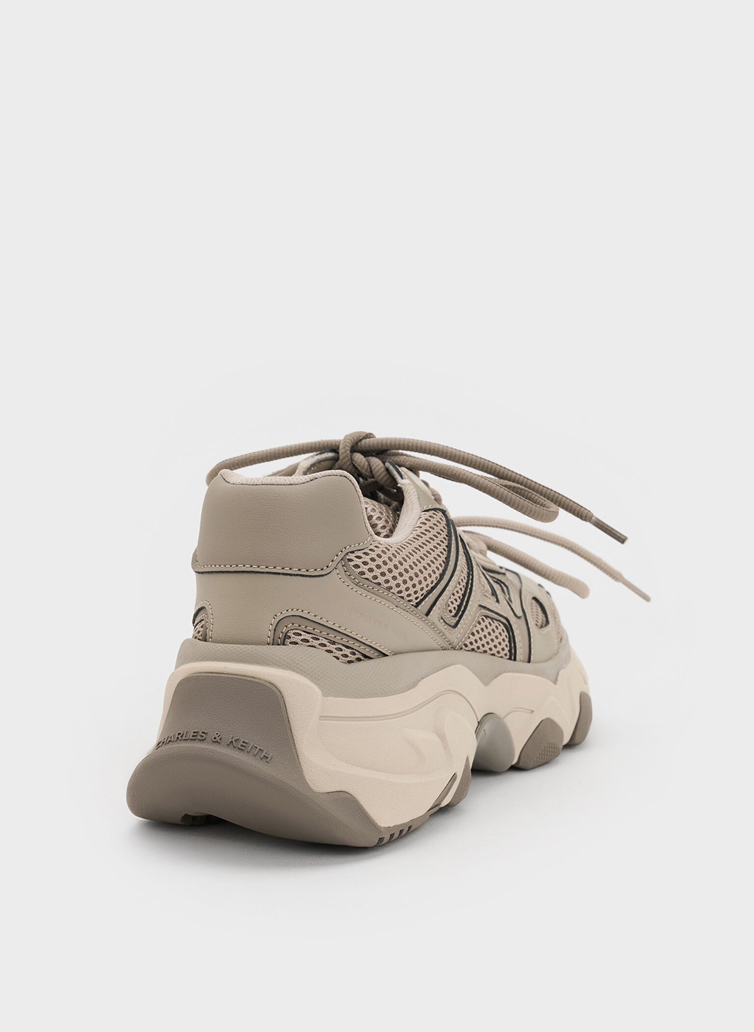 Gaskell Metallic Mesh Chunky Sneakers, Taupe, hi-res