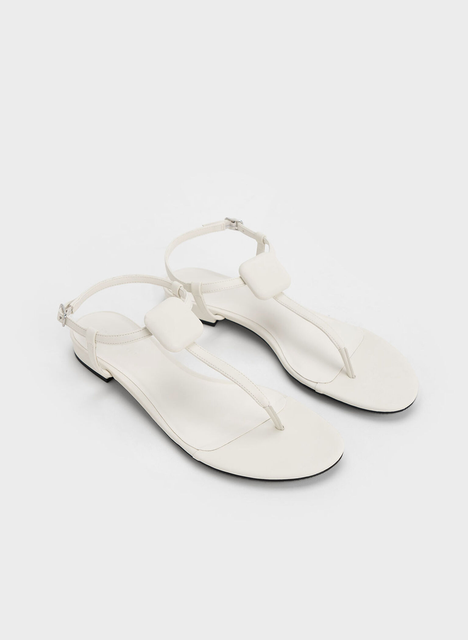 Koa Thong Sandals, White, hi-res