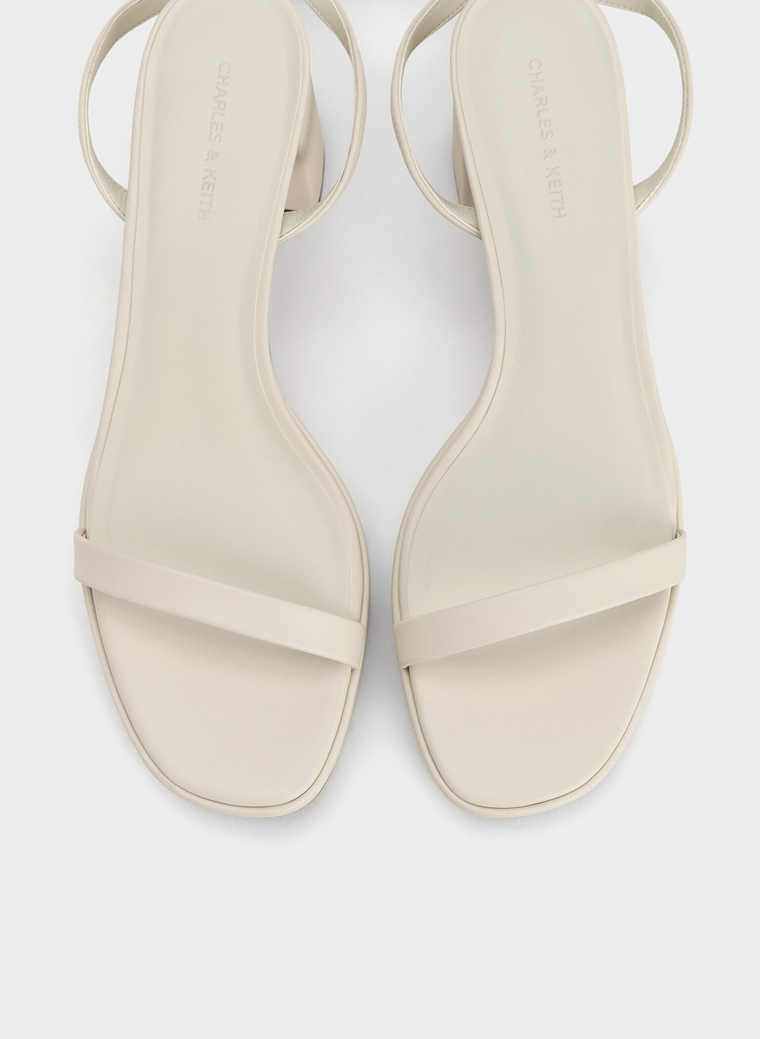 Thin-Strap Block Heel Sandals, Chalk, hi-res