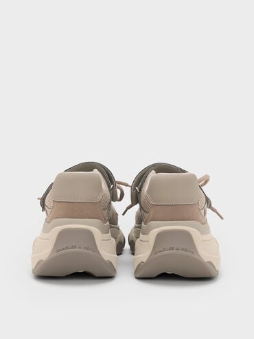 Gaskell Mesh Mary Jane Sneakers, Taupe, hi-res