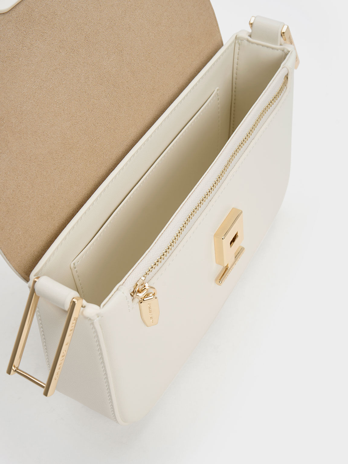 Charles and keith sale push lock shoulder bag