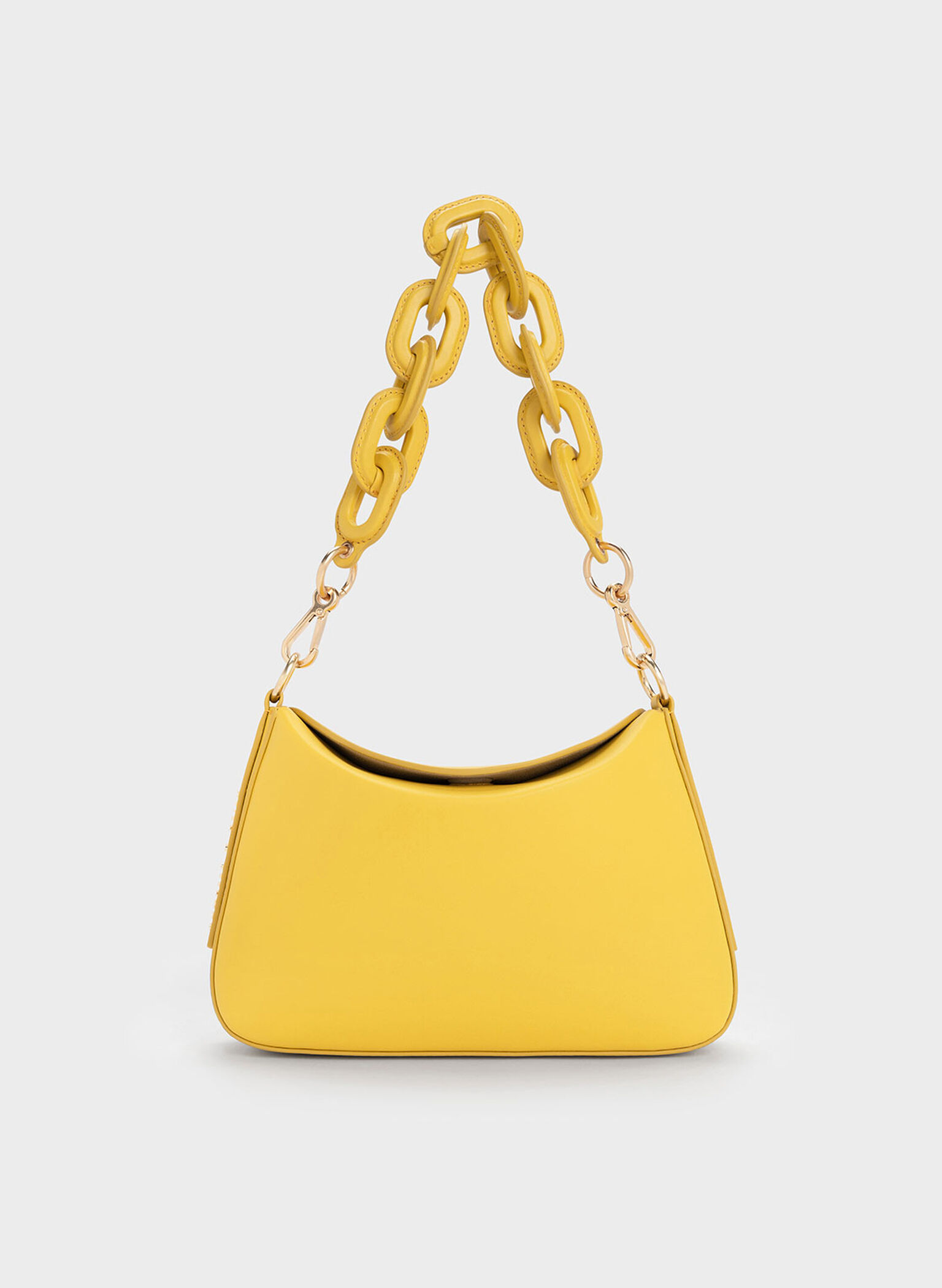 Catena Chain-Handle Bag, Yellow, hi-res