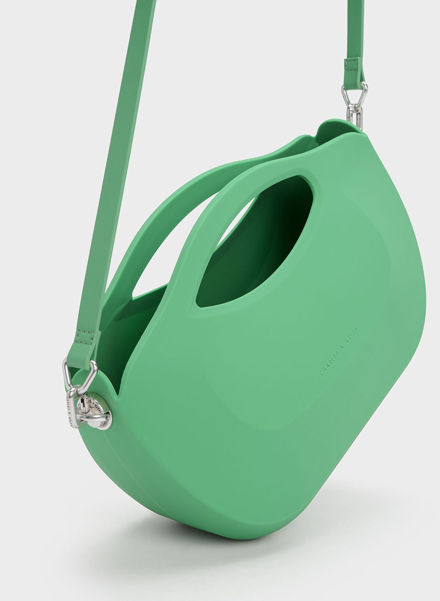 Cocoon Curved Handle Bag, Green, hi-res