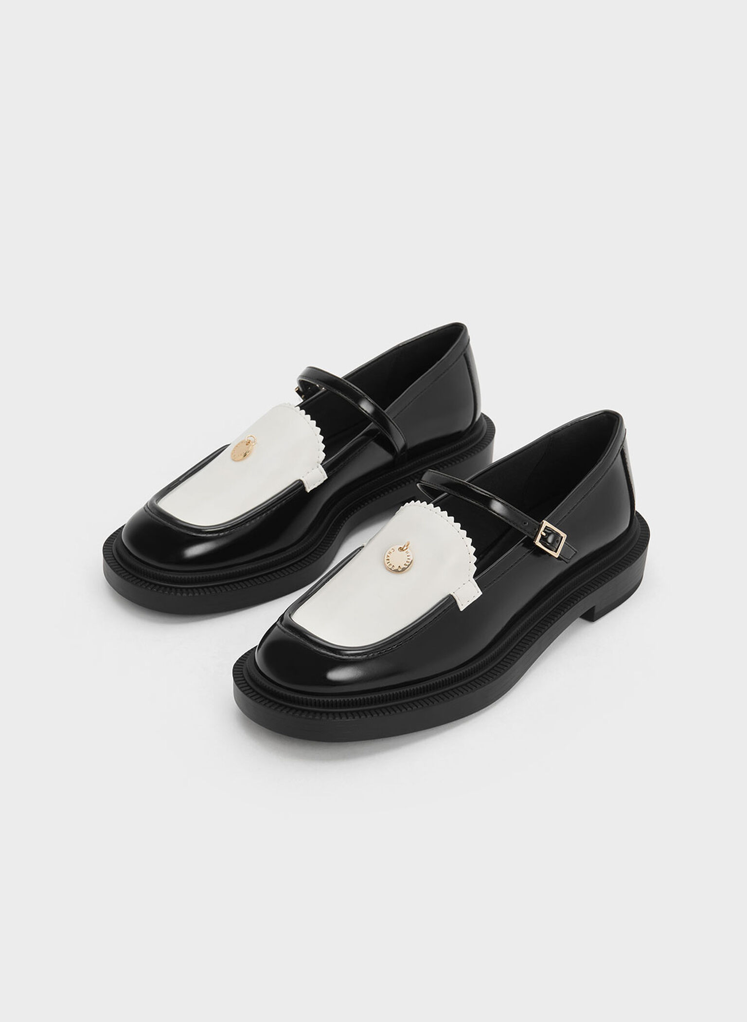 Circle Charm Two-Tone Mary Janes, Multi, hi-res