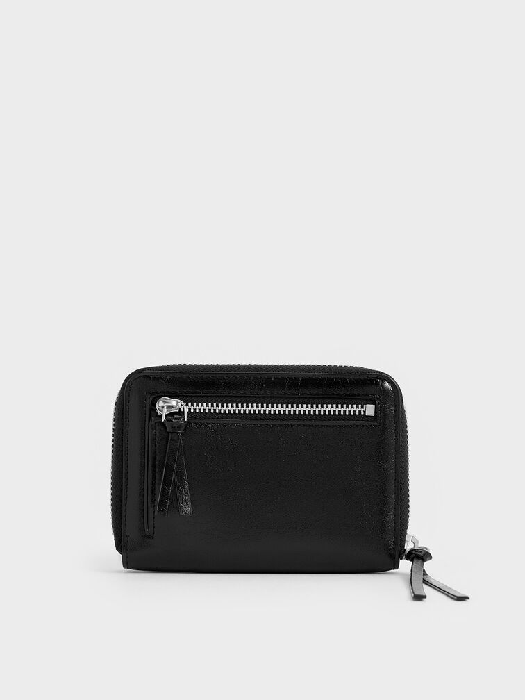 Xylia Zip-Around Wallet, Noir, hi-res