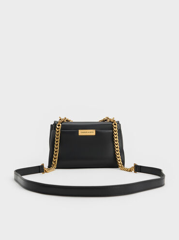 Mini Kerry Chain-Handle Crossbody Bag, Black, hi-res