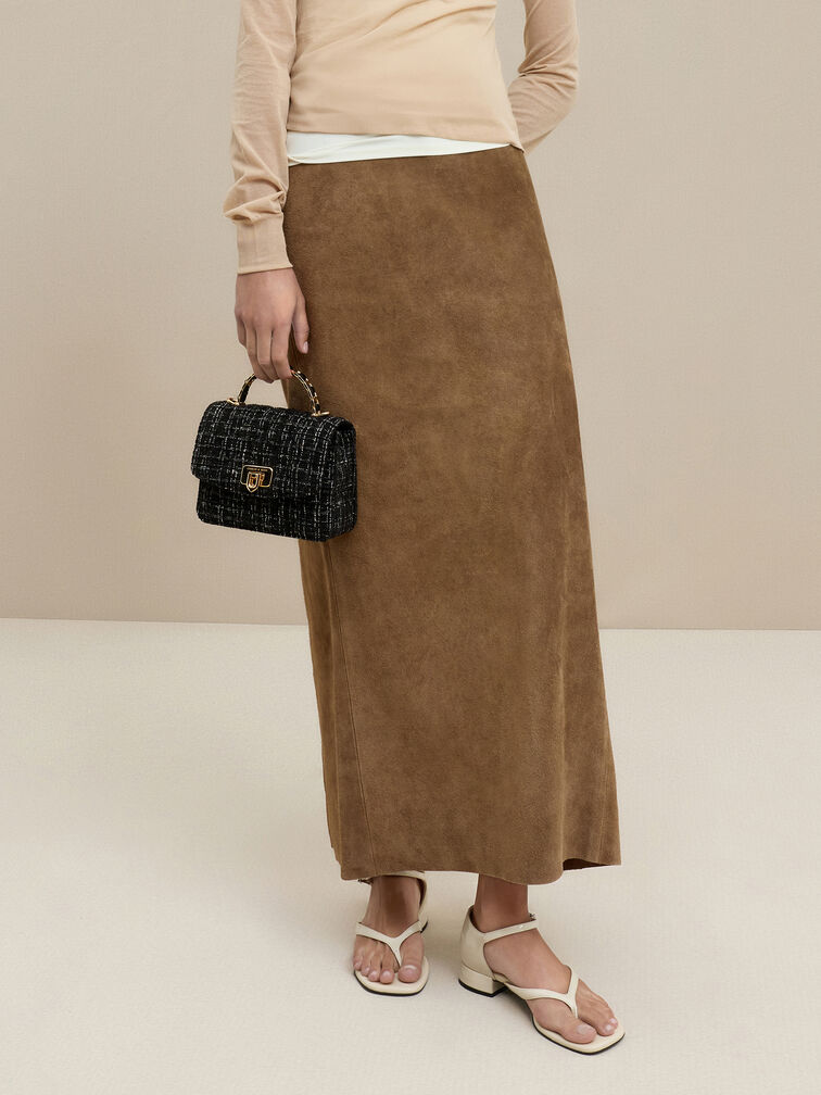 Cressida Tweed Quilted Top Handle Bag, , hi-res