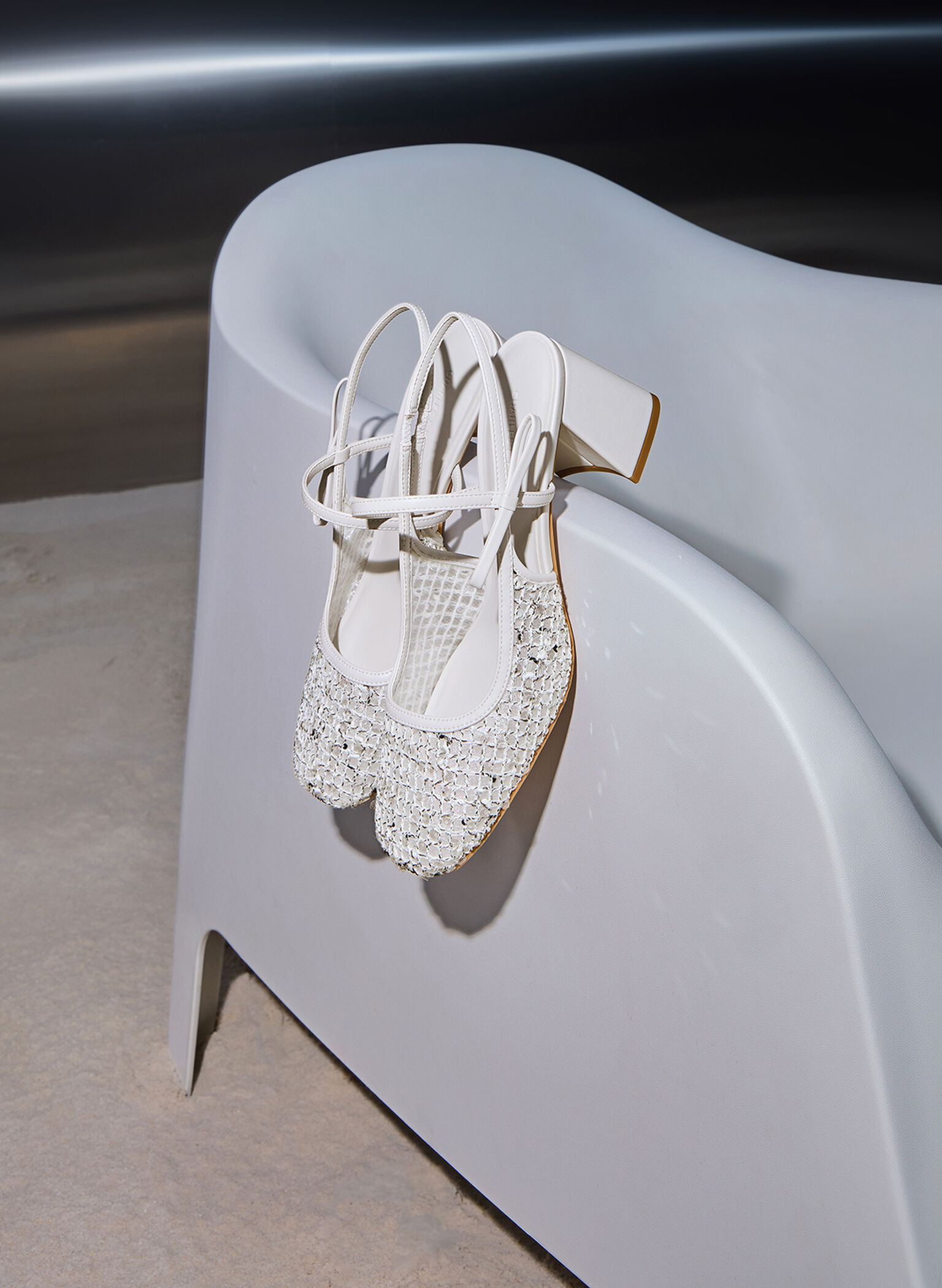 Mesh Sequinned Slingback Mary Jane Pumps, Multi, hi-res