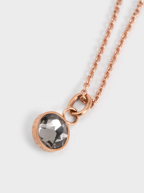 Theodora Crystal Dangle Charm, Grey, hi-res