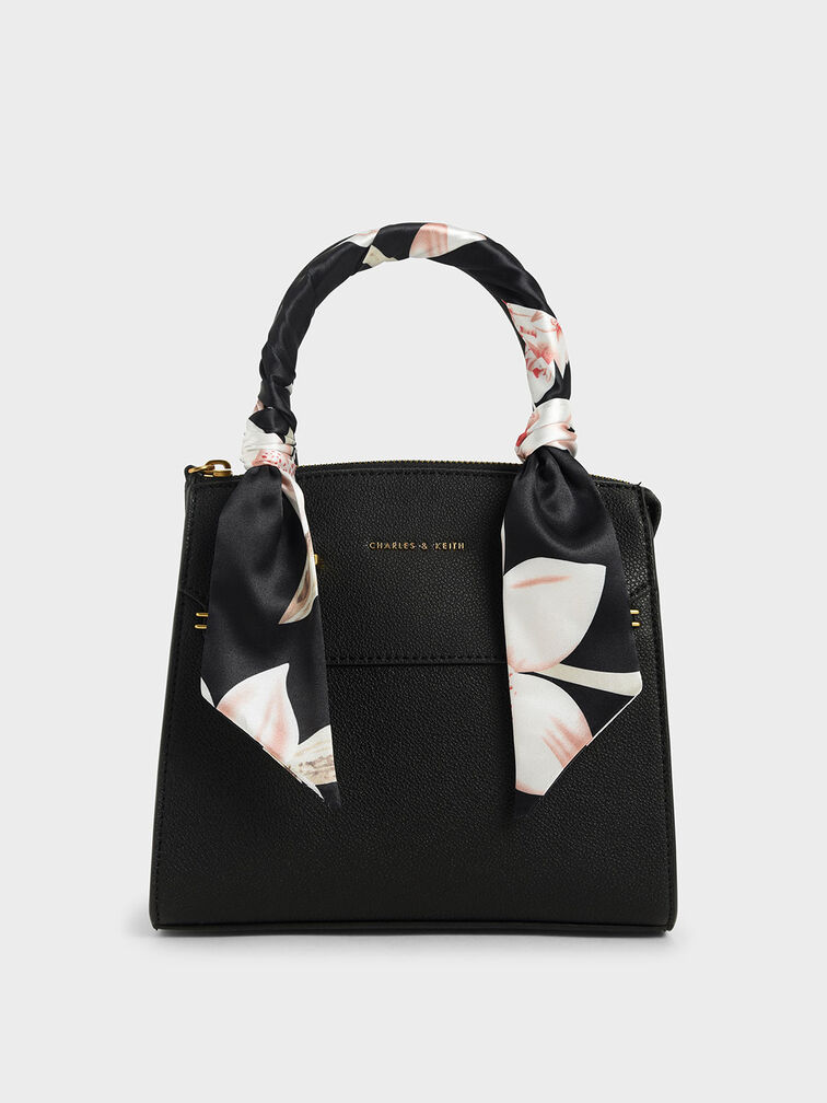 tote bag with scarf