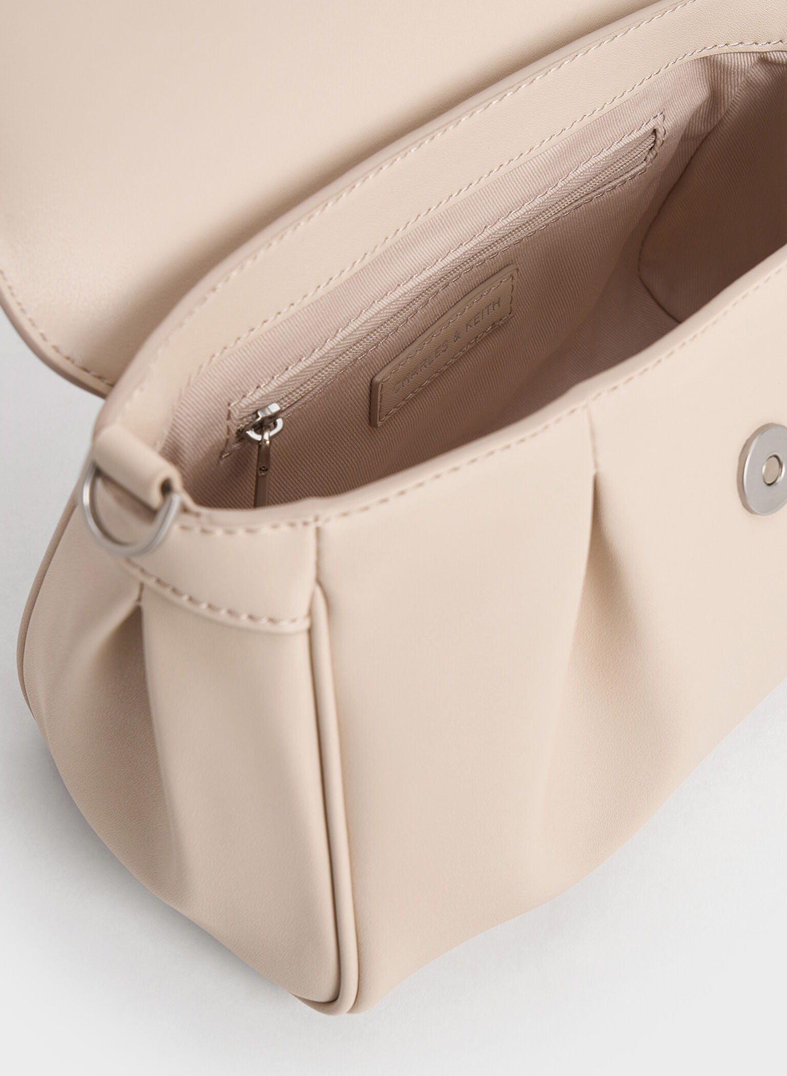 Calla Front Flap Chain-Handle Bag, Oat, hi-res