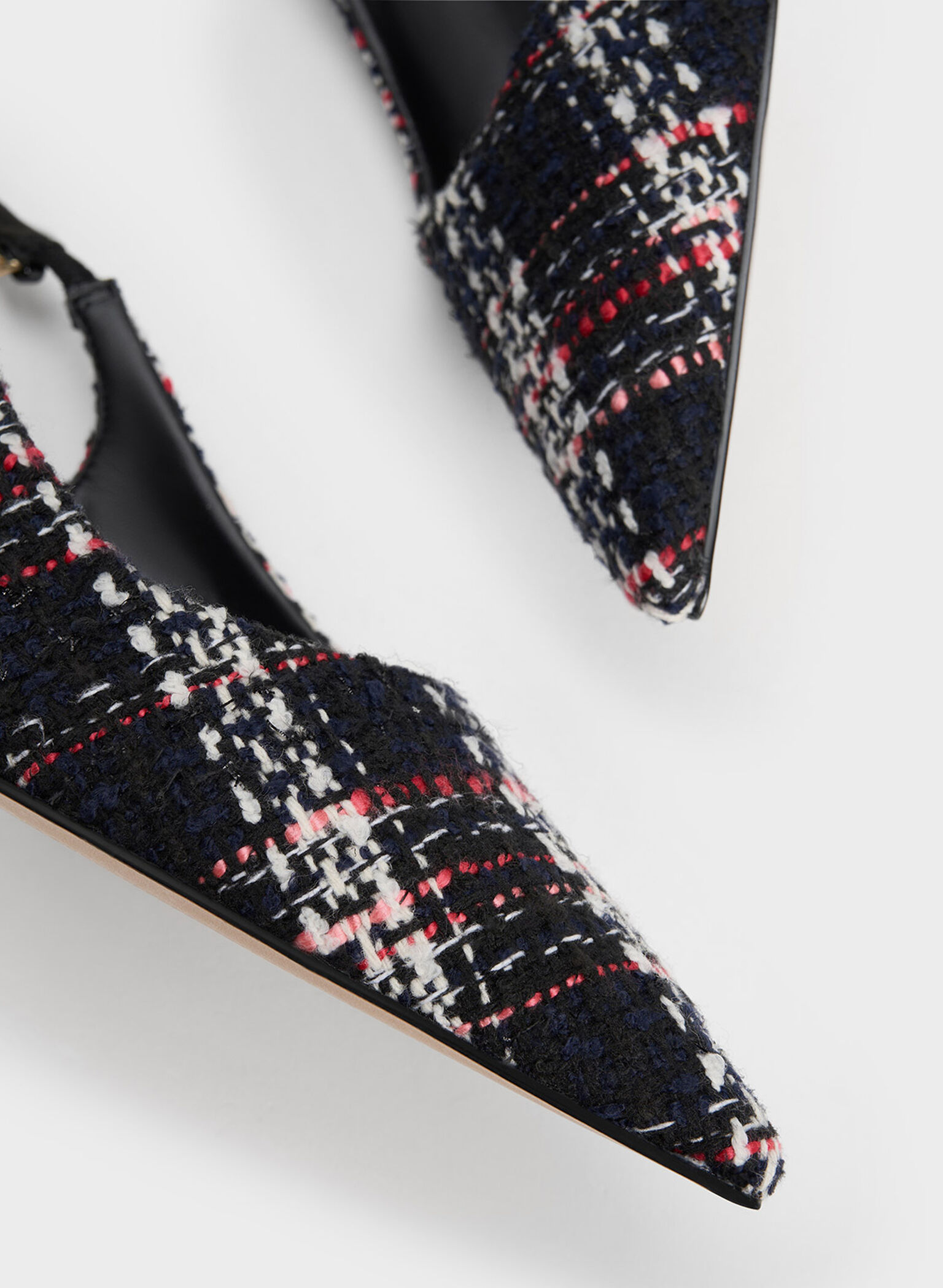 Braided-Chain Slingback Pumps, Multi, hi-res