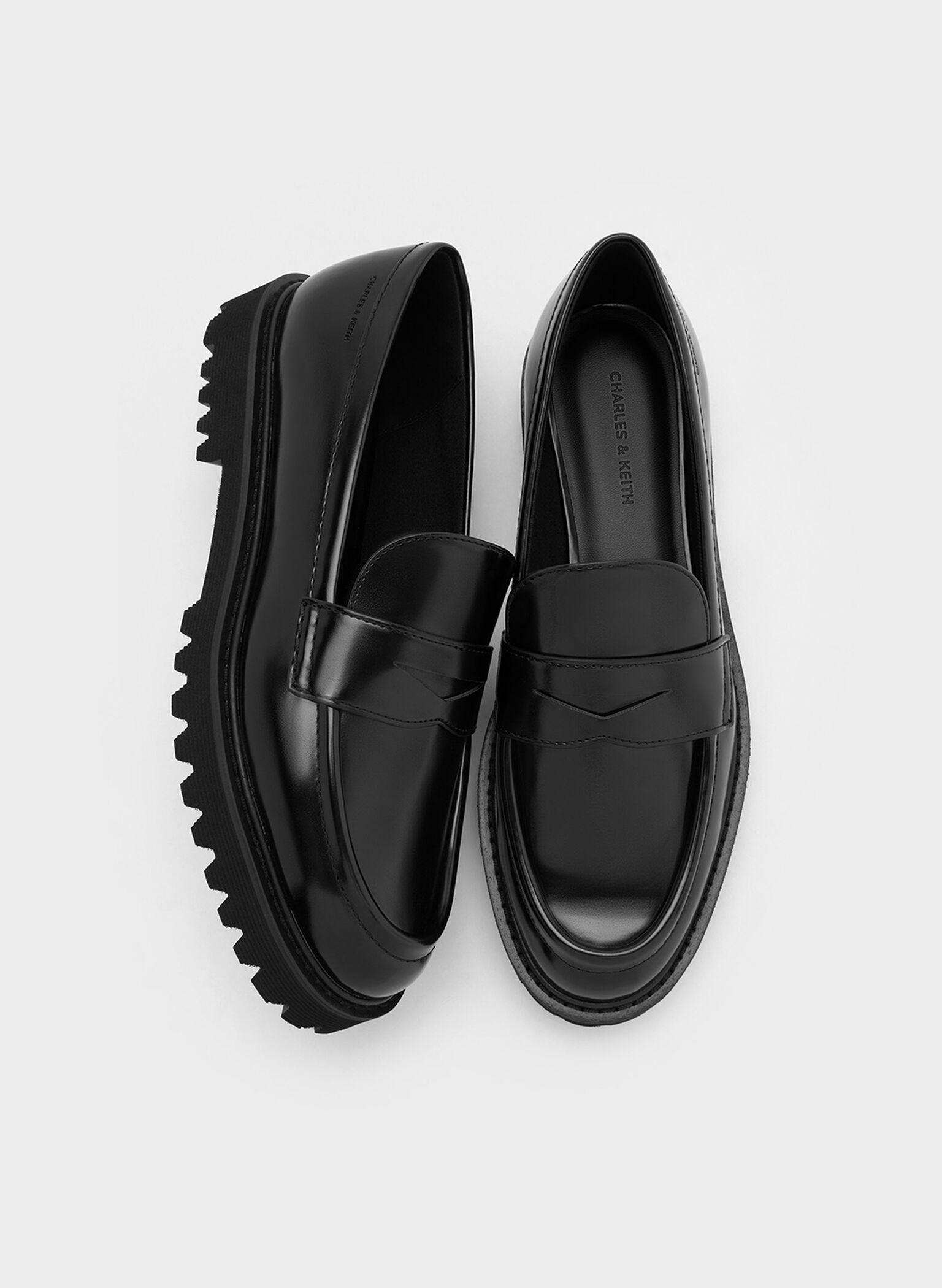 Kaiya Penny Loafers, Black Box, hi-res