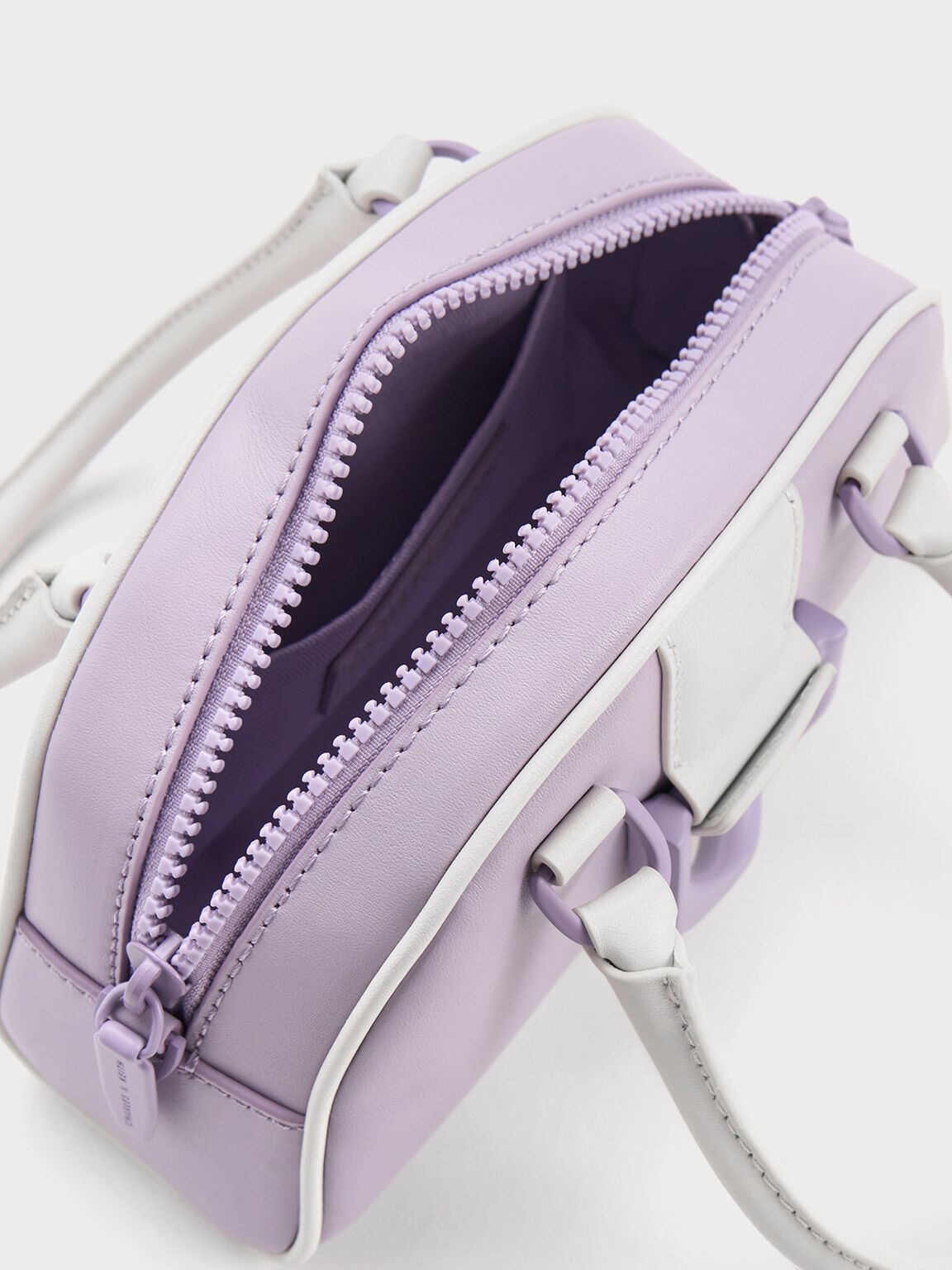 Light top purple bag