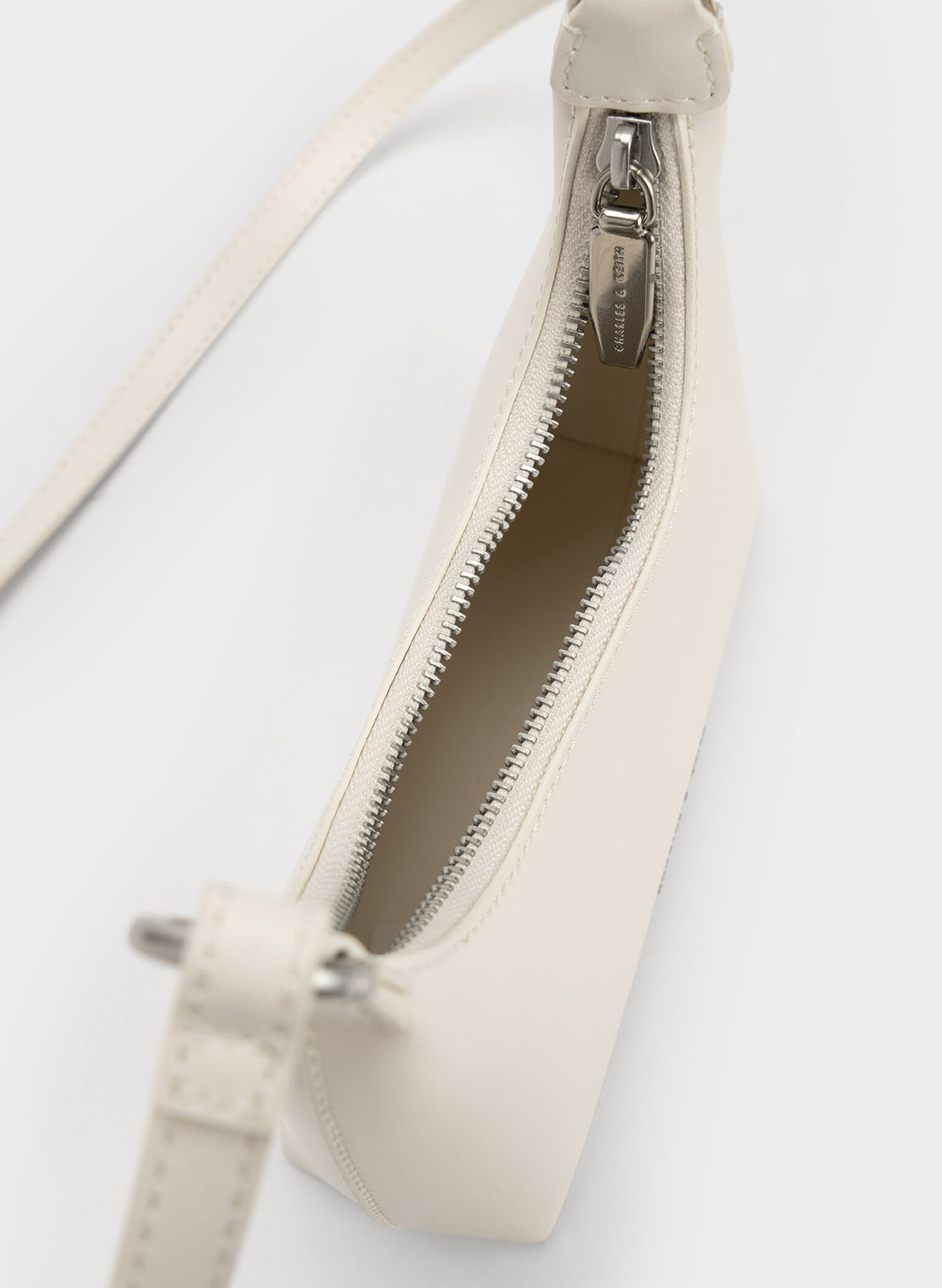 Koi Chain Handle Shoulder Bag, Cream, hi-res