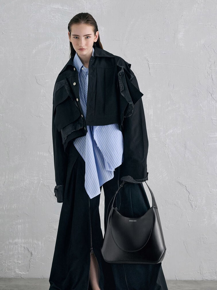 Sigrid Hobo Bag, Noir, hi-res