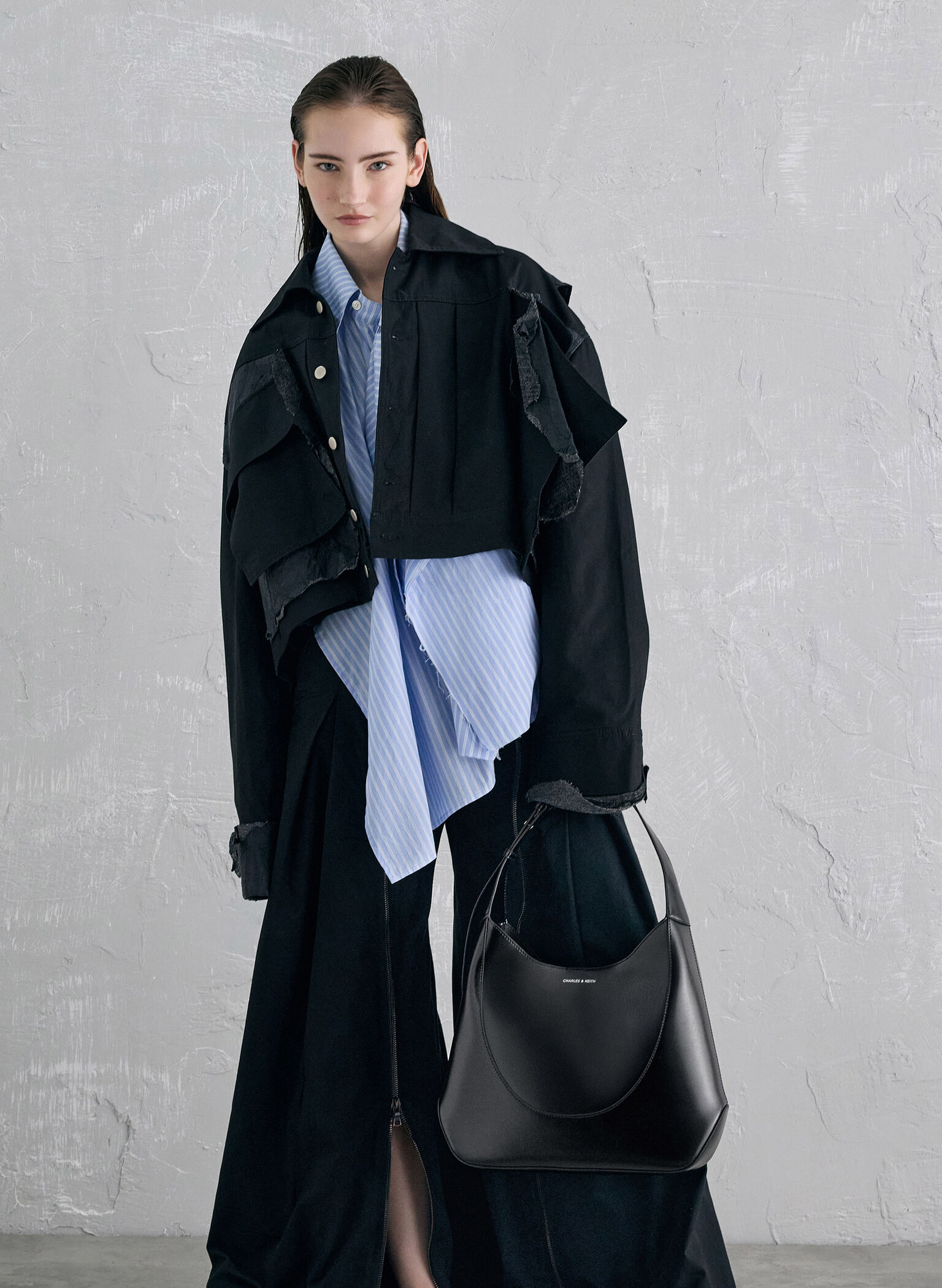 Sigrid Hobo Bag, Noir, hi-res