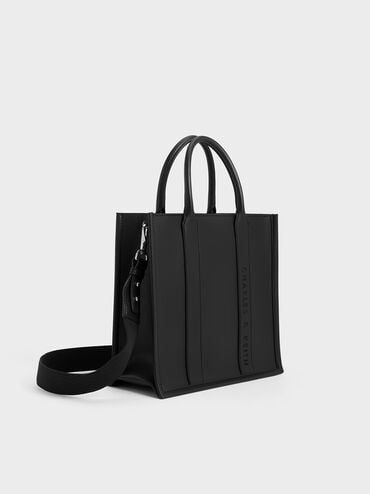 Clover Tote Bag, Noir, hi-res