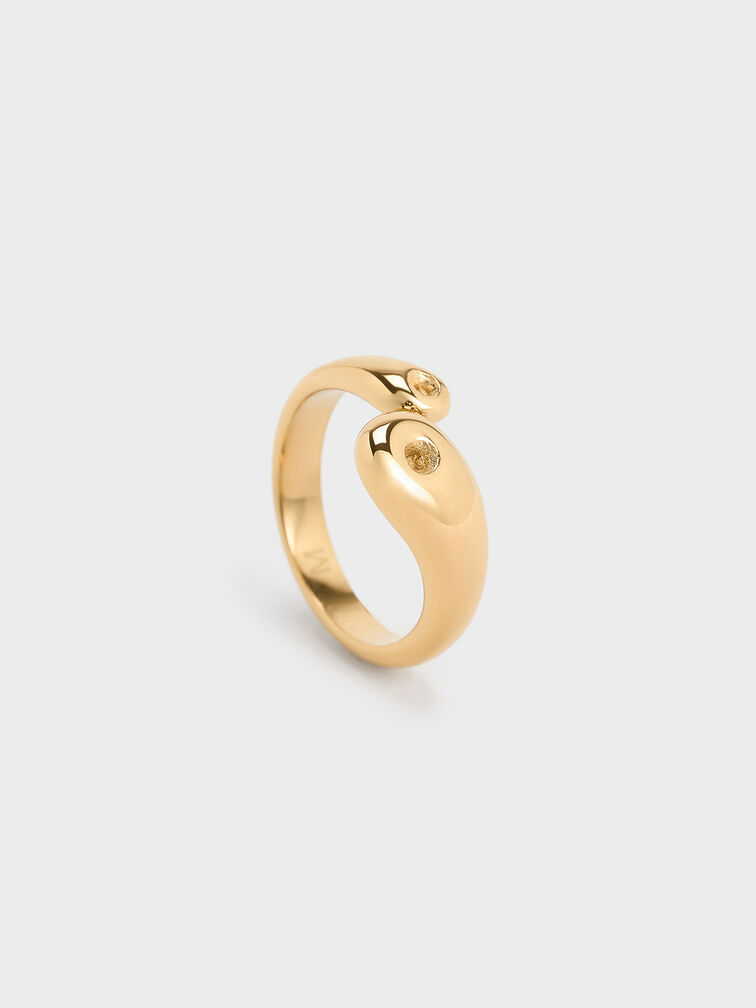 Eimear Sculptural Ring, Gold, hi-res