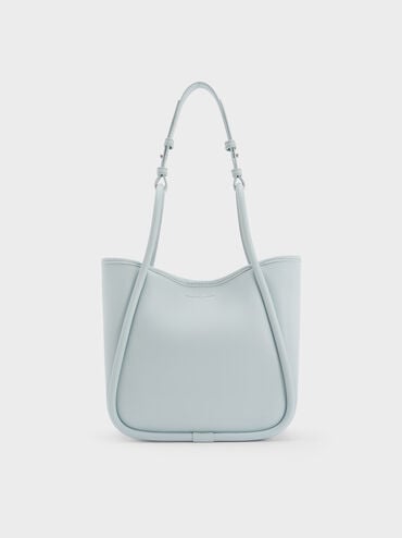 Mini Lyla Tubular Tote Bag, Sea Salt Blue, hi-res