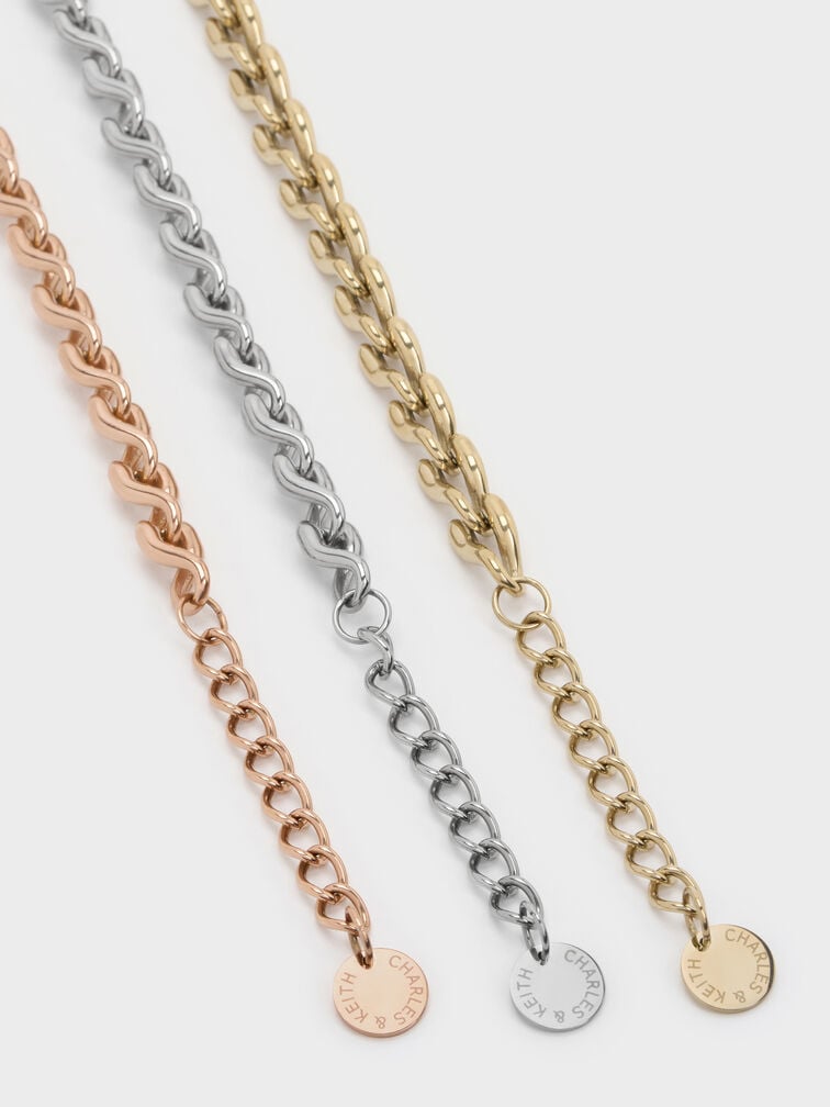 Kris Chain-Link Bracelet, Silver, hi-res