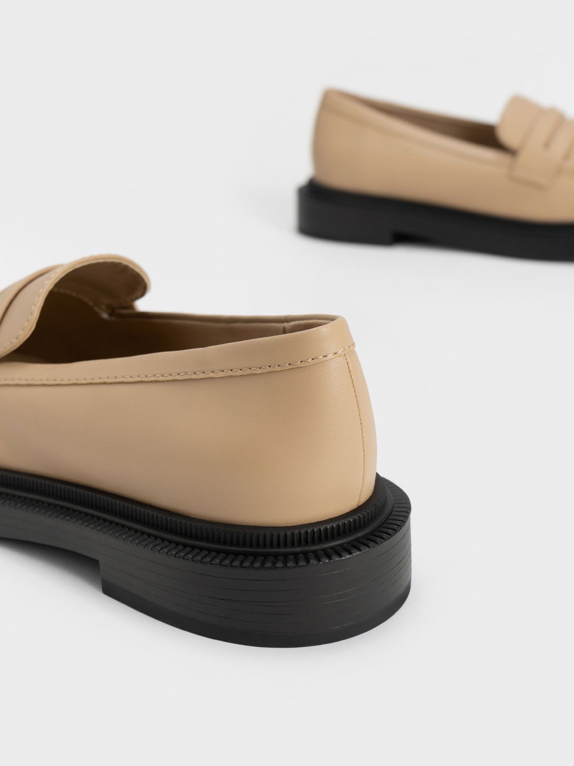 Nude Classic Penny Loafers CHARLES KEITH UK