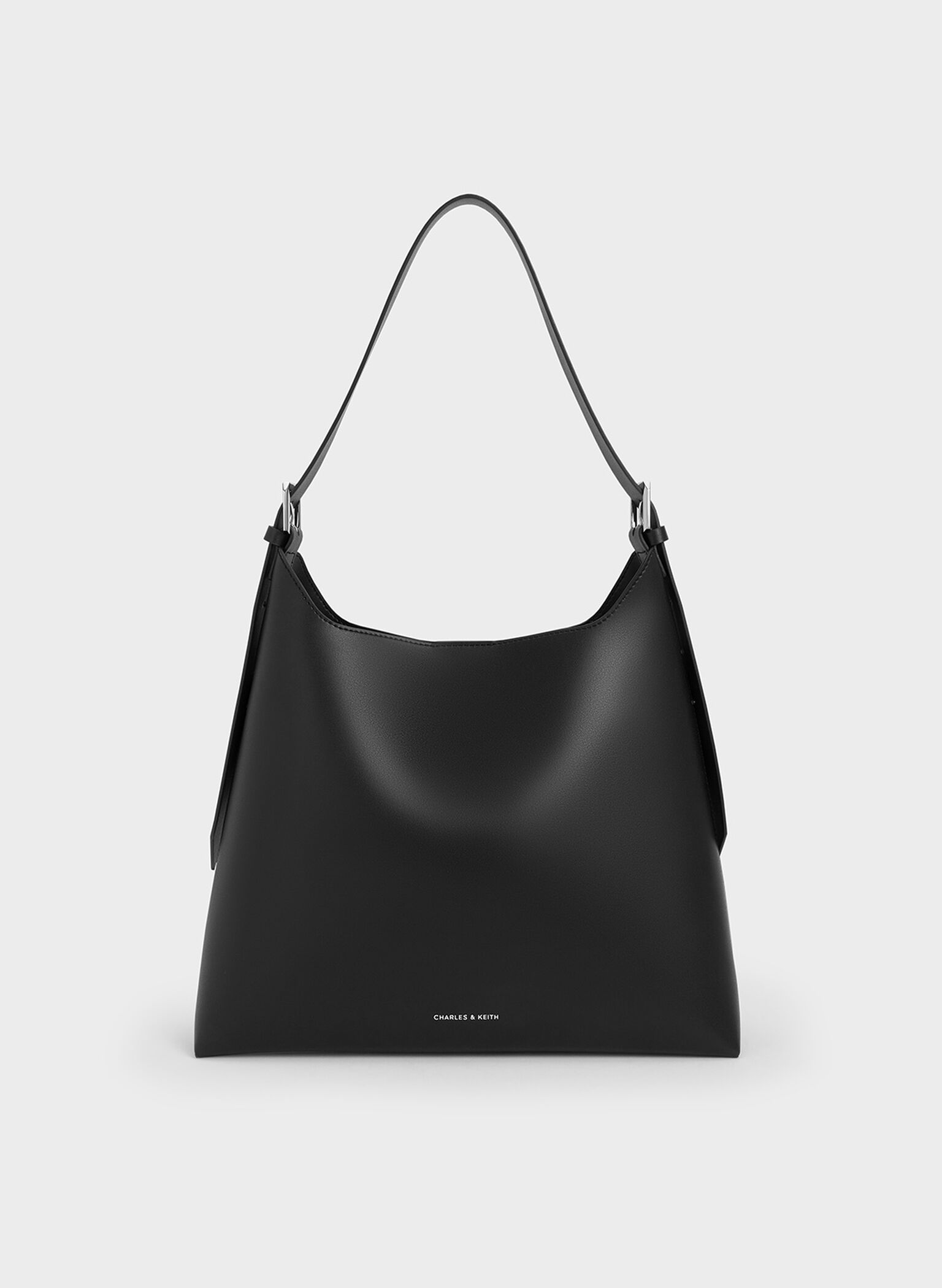 Hertha Trapeze Slouchy Hobo Bag, Noir, hi-res