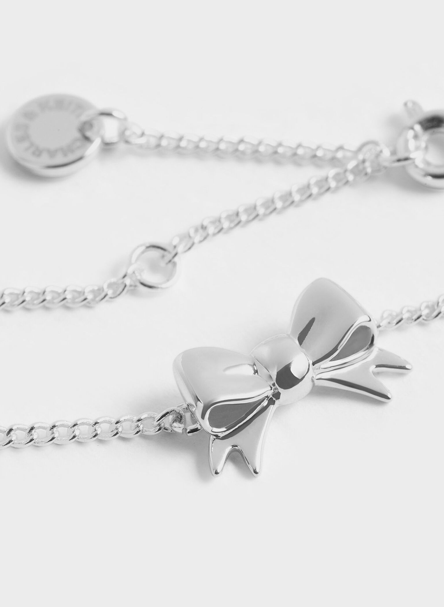 Paige Ribbon Bracelet, Silver, hi-res